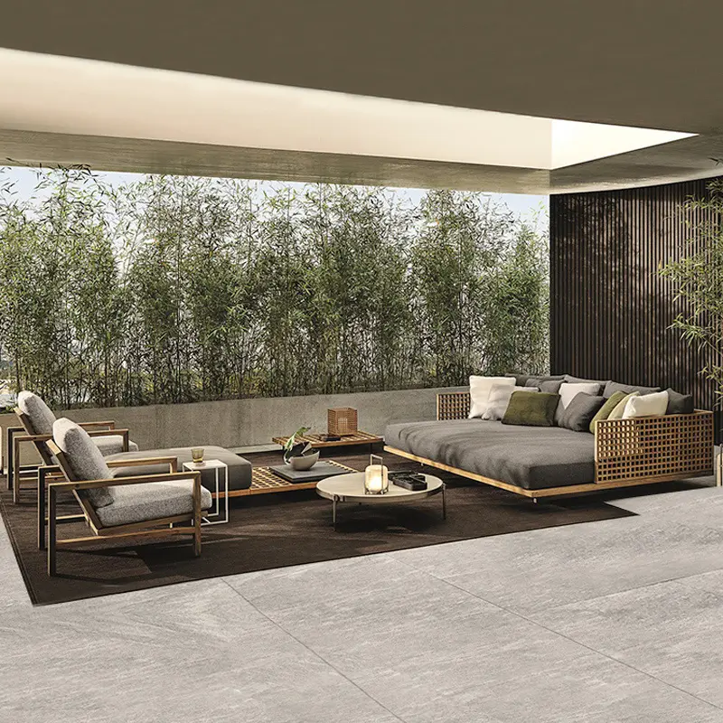 Modern Outdoor Rattan Sofa Set