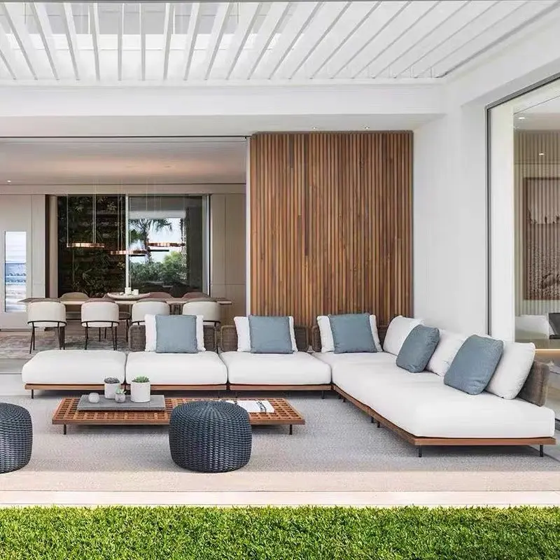 Modern Outdoor Rattan Sofa Set