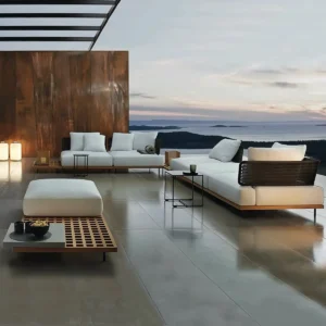 Modern Outdoor Rattan Sofa Set