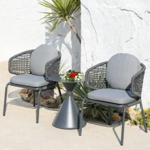 Outdoor Aluminum Side Table with Chairs Outdoor aluminum side table with patio chairs