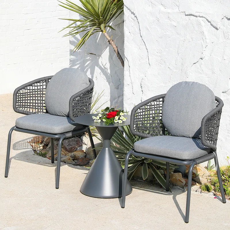 Outdoor Aluminum Side Table with Chairs Outdoor aluminum side table with patio chairs