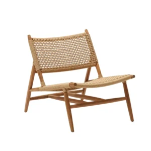 Natural Woven Lounge Chair Natural woven outdoor lounge chair