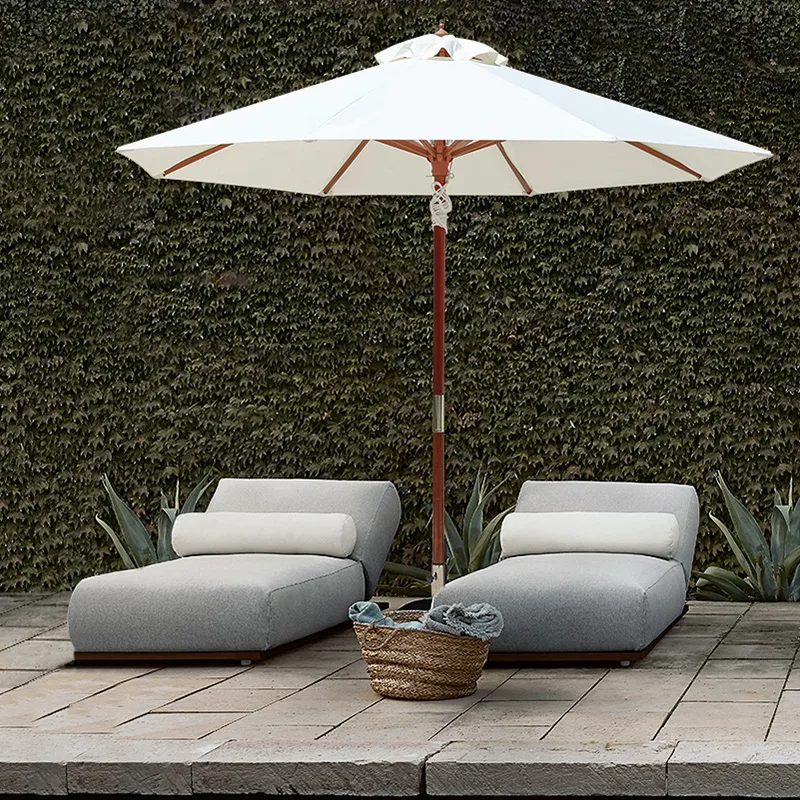 Outdoor Sun Loungers with Umbrella Outdoor Teak Sun Loungers with Patio Umbrella