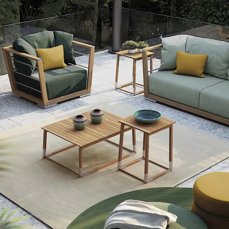Outdoor Teak Coffee Tables Outdoor teak coffee tables with lounge furniture